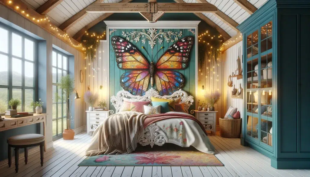 Shabby Chic Butterfly Bedroom