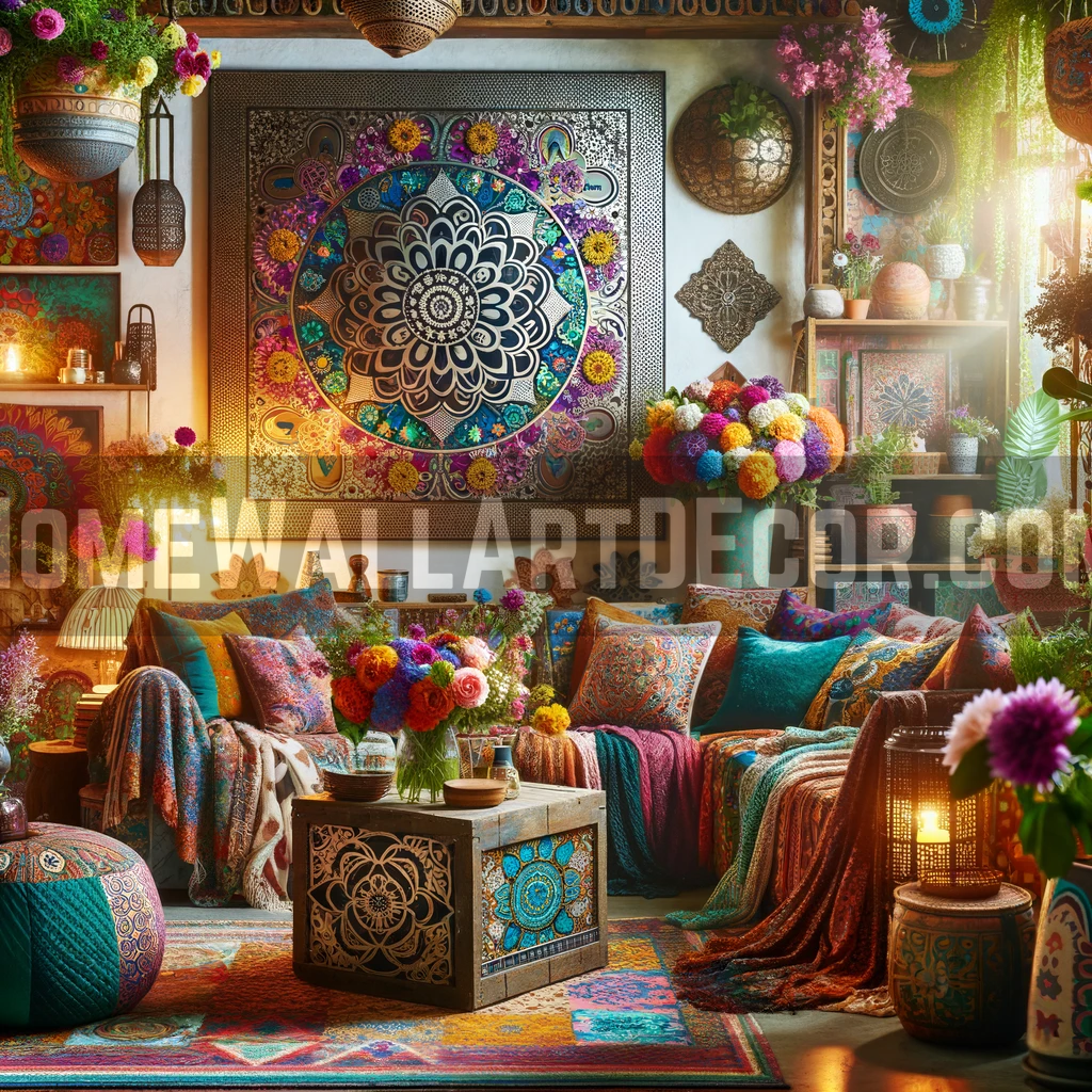 Mandala Boho Bedroom Interior Design Ideas
