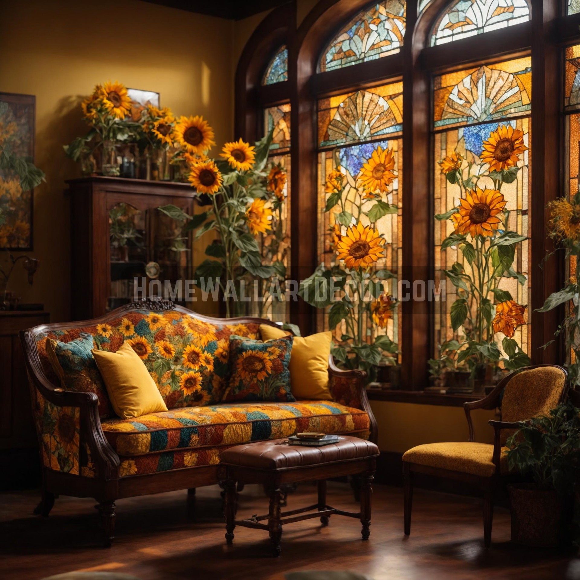 Illuminating Spaces with Sunflower Splendor Wall Decor that Enraptures