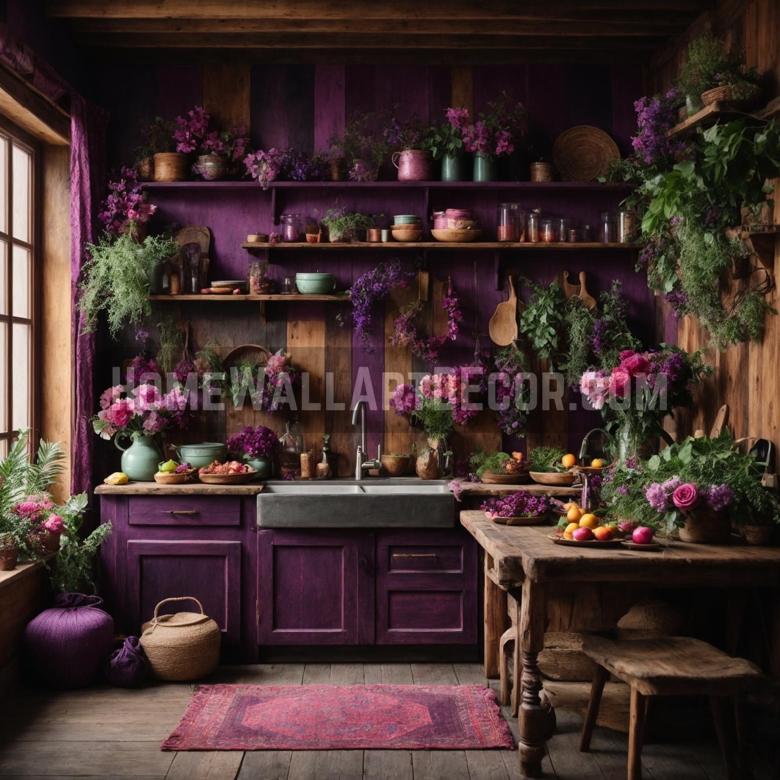 The Bohemian Blossom Kitchen: A Homage to Purple’s Palette