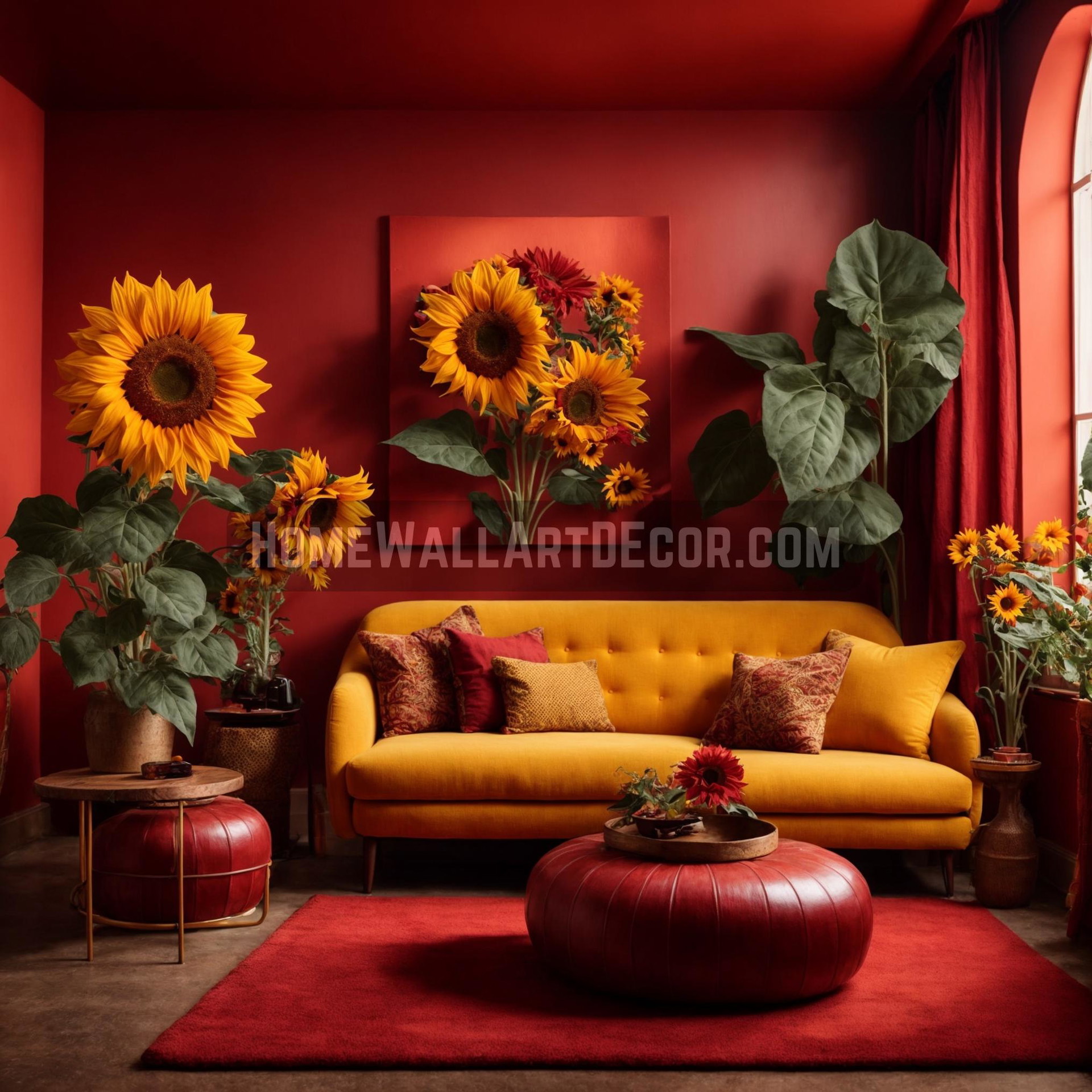 The Majestic Sunflower Lounge A Harmonious Blend of Vibrancy and Sophistication