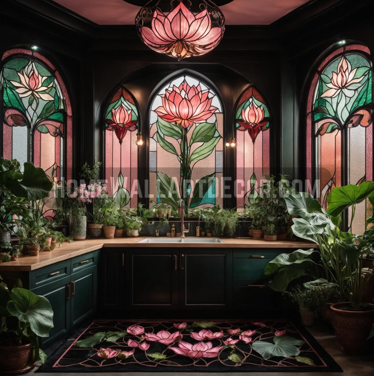 Dream Lotus Flower Kitchen