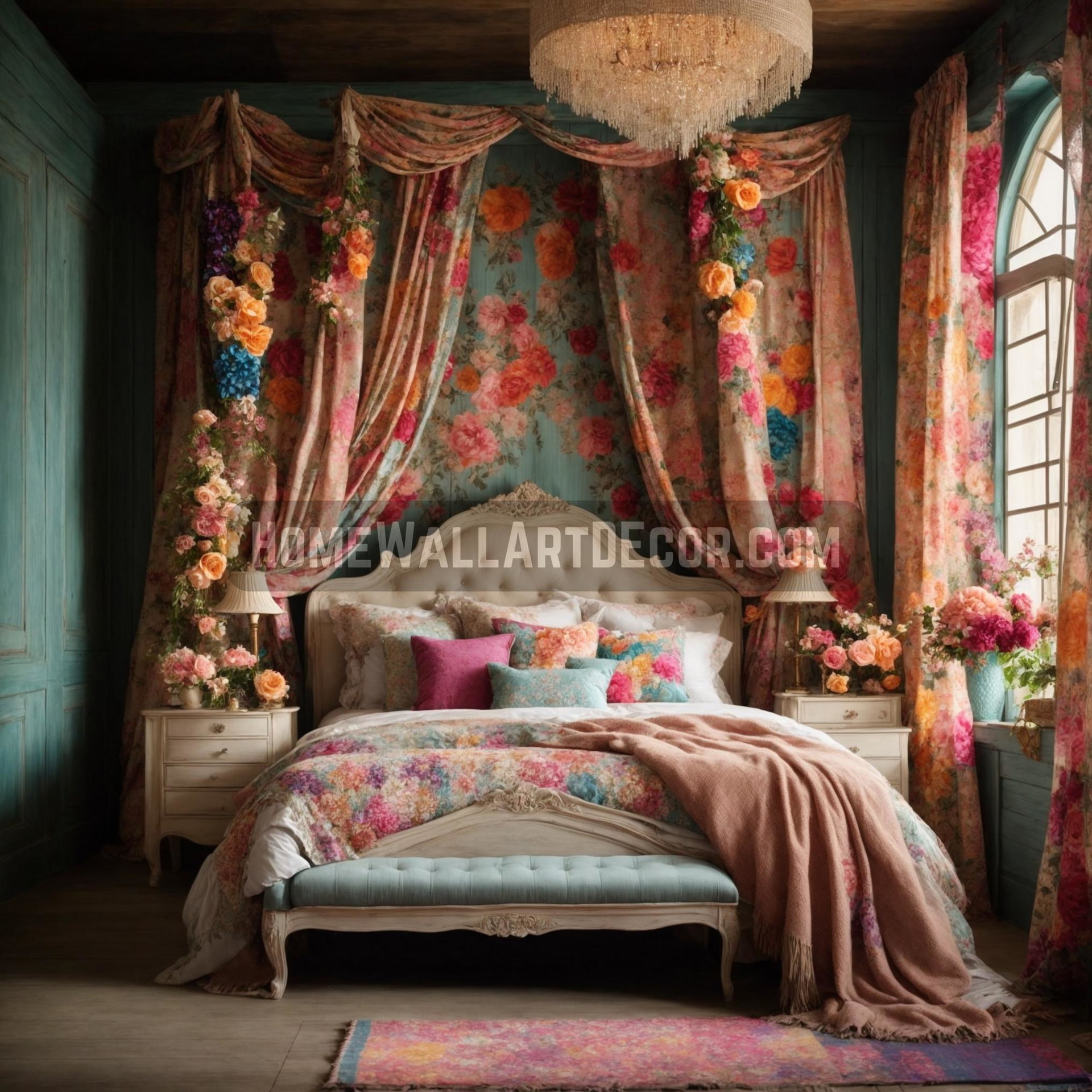 Blooming Reverie Shabby Chic Wall Decor for Autumn