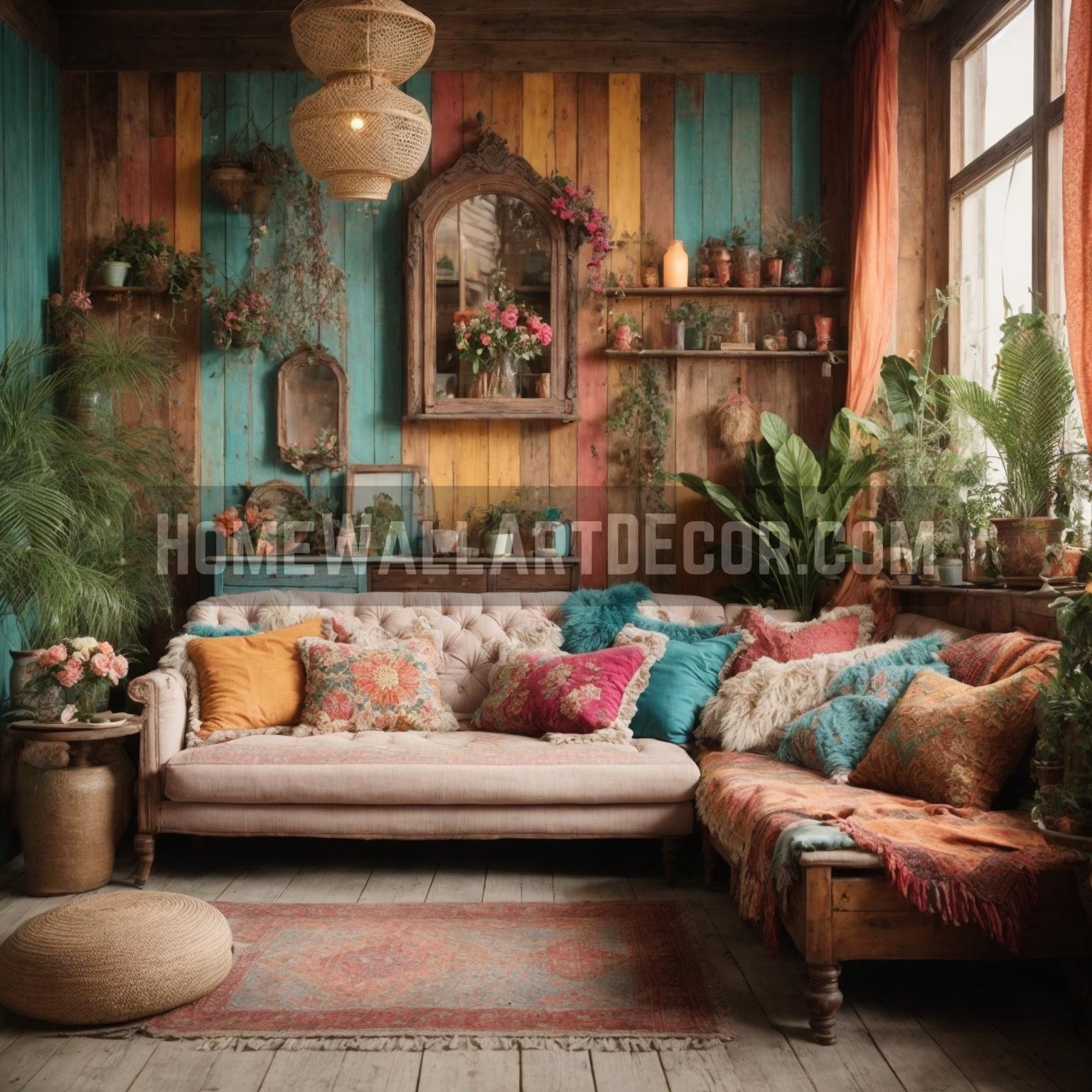 Bohemian Shabby Chic Living Room