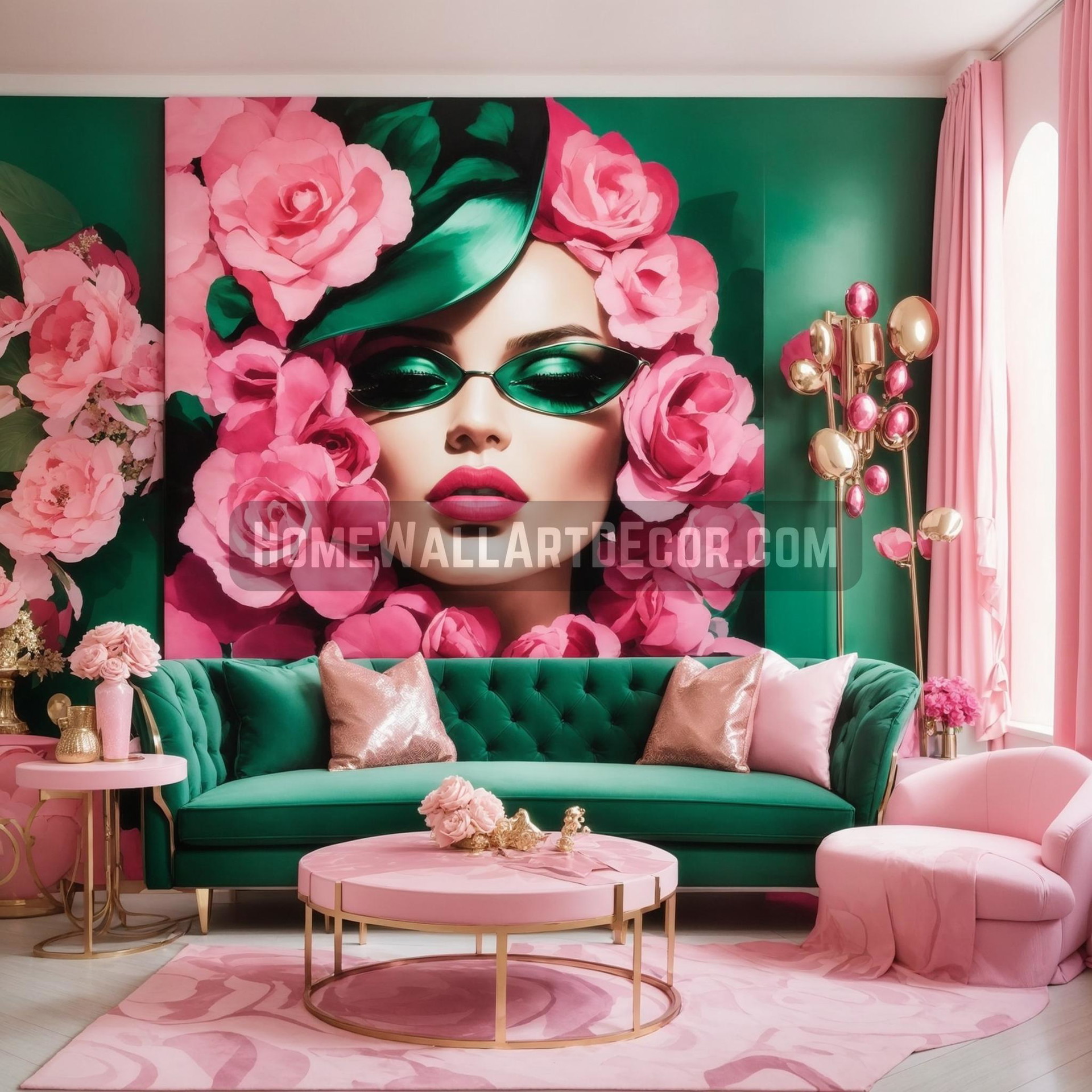 Enchanting Glam Fashion Living Room Oasis