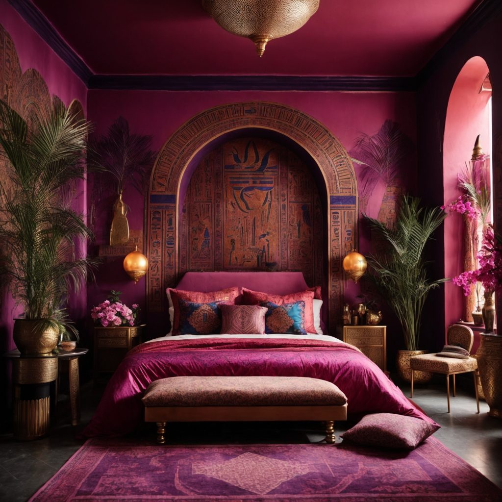 Dreamy Egyptian Bedroom