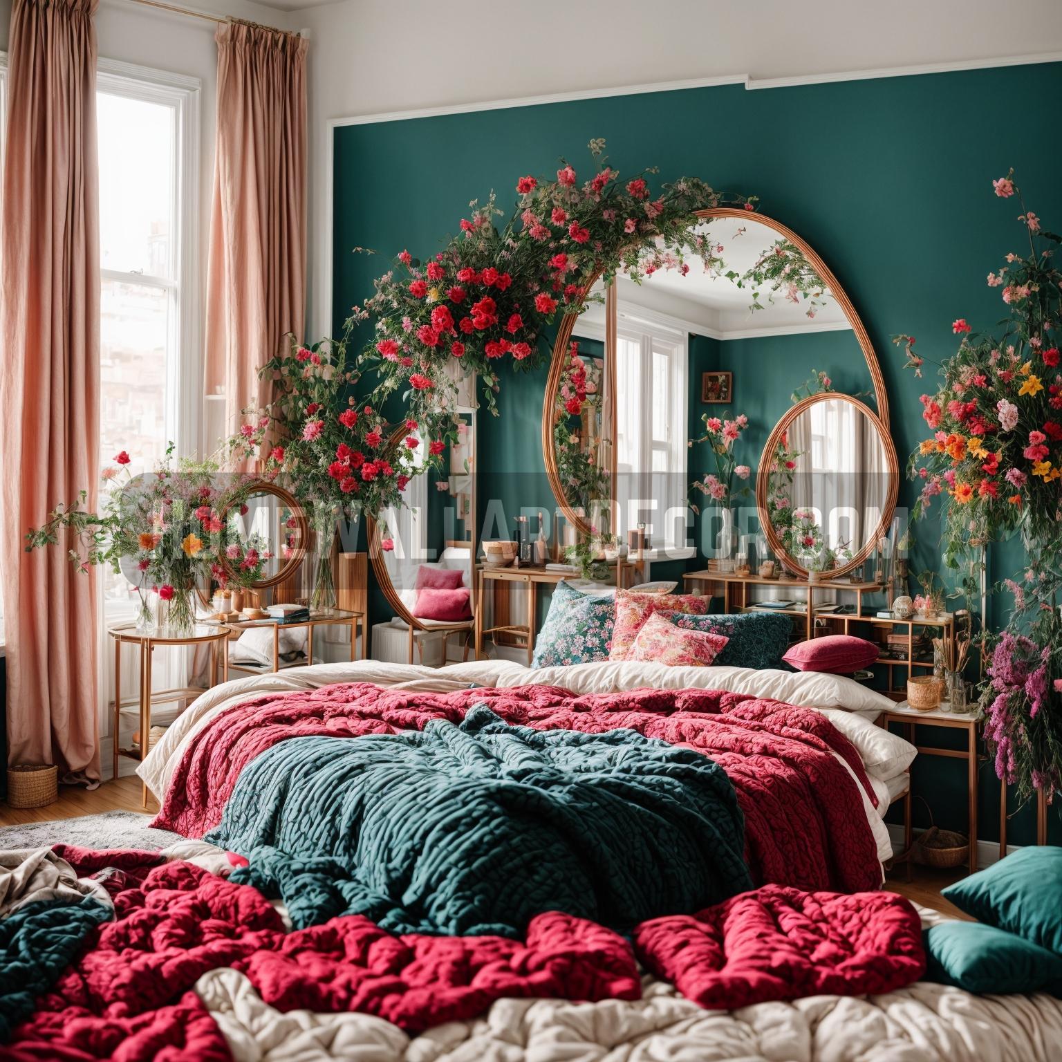 Breathtaking Elegance Harnessing Glass Mirror Wall Decor in Bedroom Designs