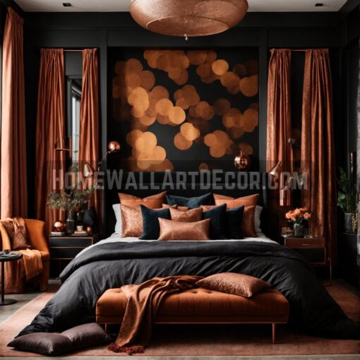 Rustic, Bold and Popular Copper Wall Art – Home Wall Art Decor - Textured Copper Apartment Wall Decor