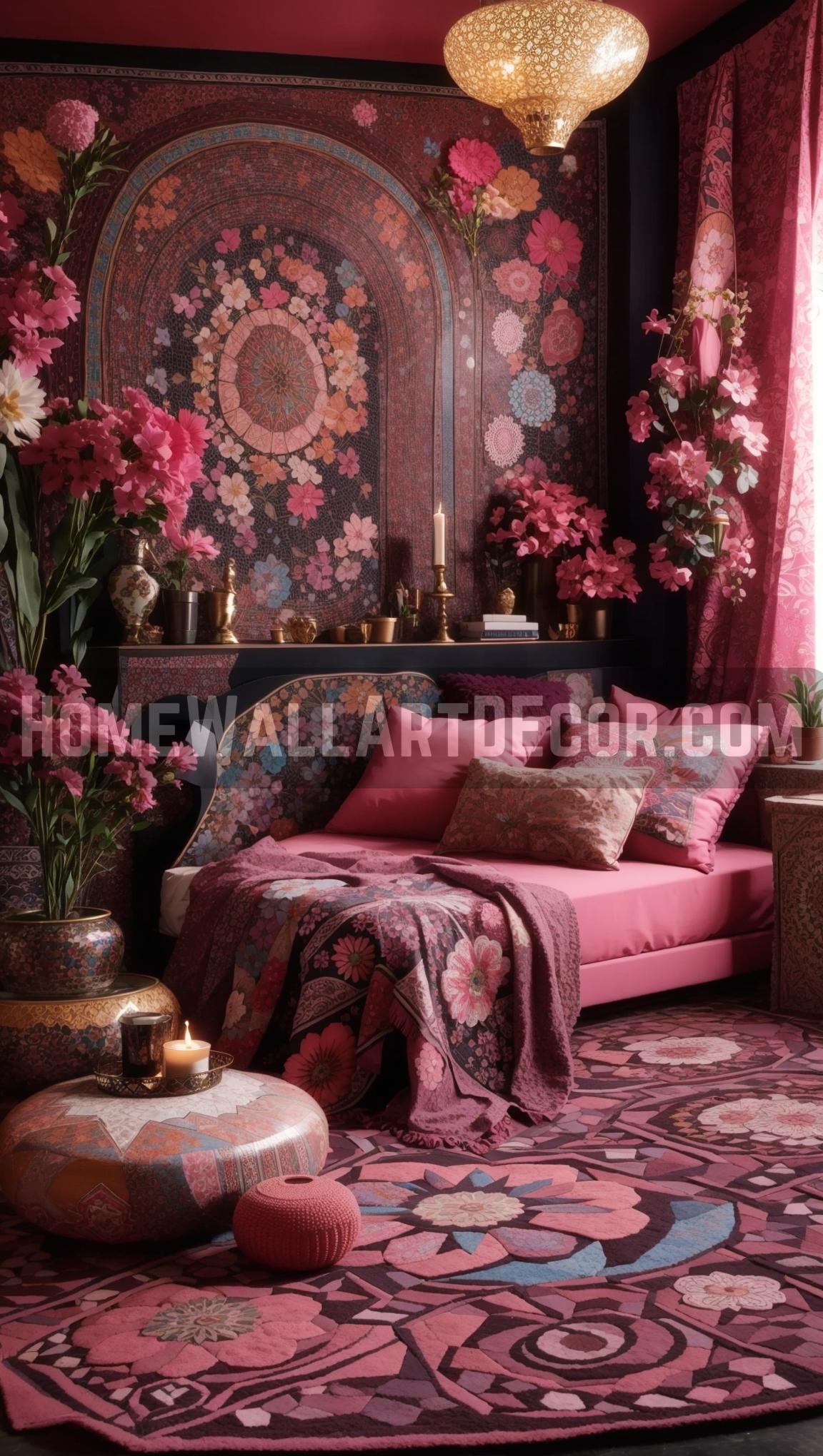 Pink Boho Bedroom