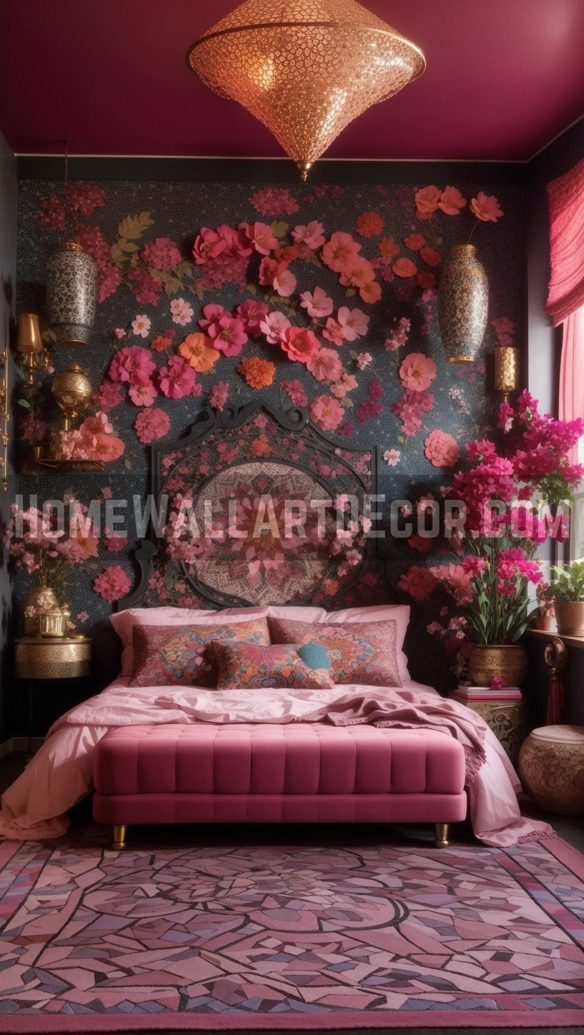 Pink Bohemian Bedroom