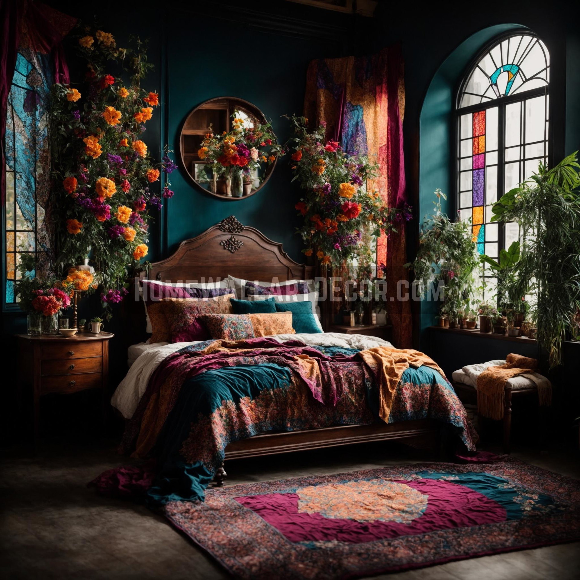 Enchanted Reverie: A Bohemian Bedroom Oasis