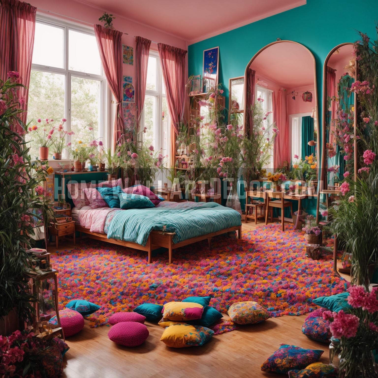 Enliven Your Enchanting Oasis with Glass Mirror Wall Decor