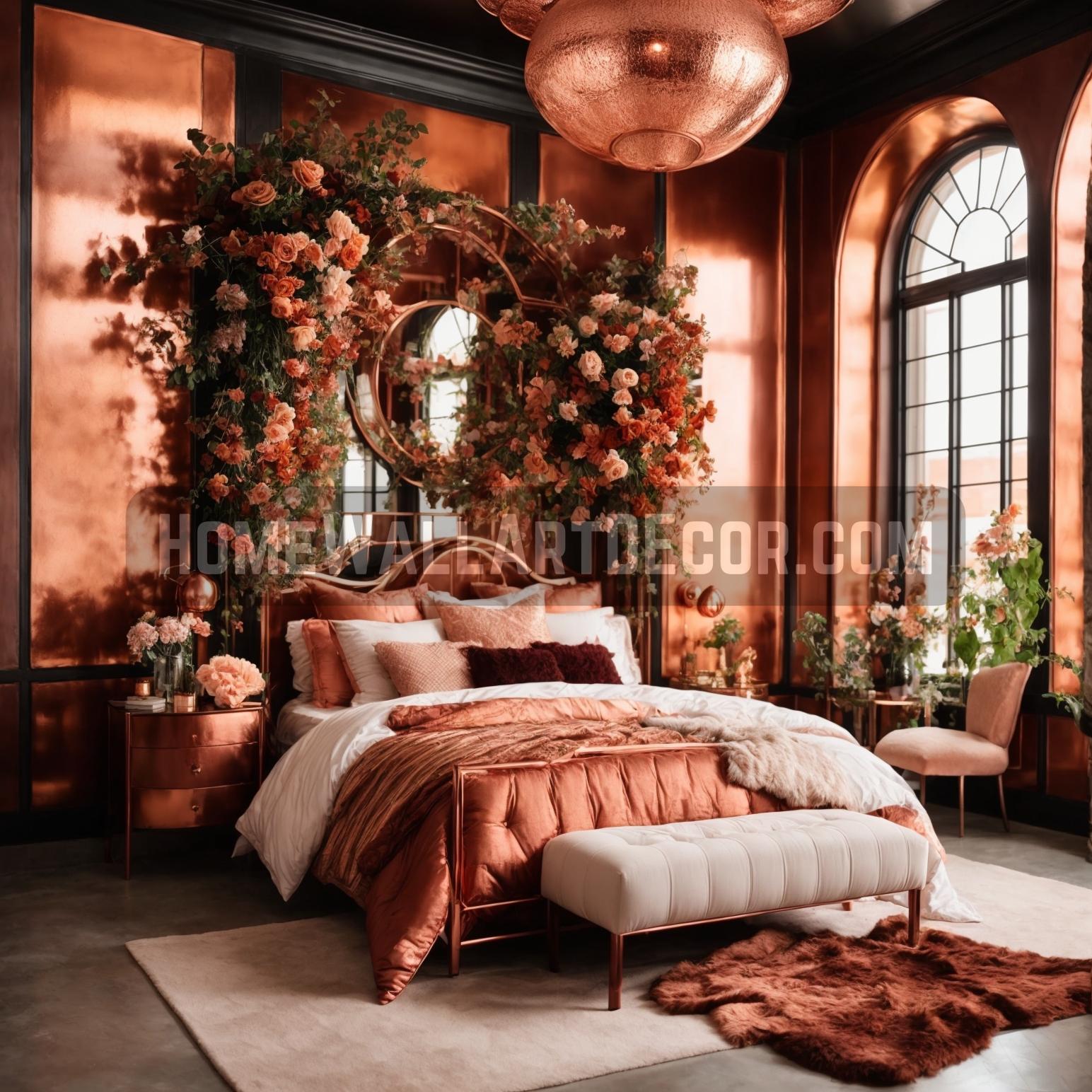 Copper Reverie: A Rose-Tinted Sanctuary