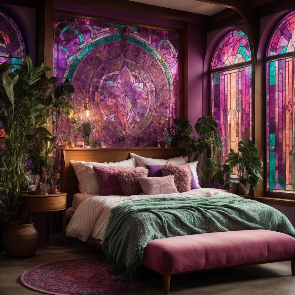 Luminescent Sanctuary: A Mosaic of Bohemian Twilight