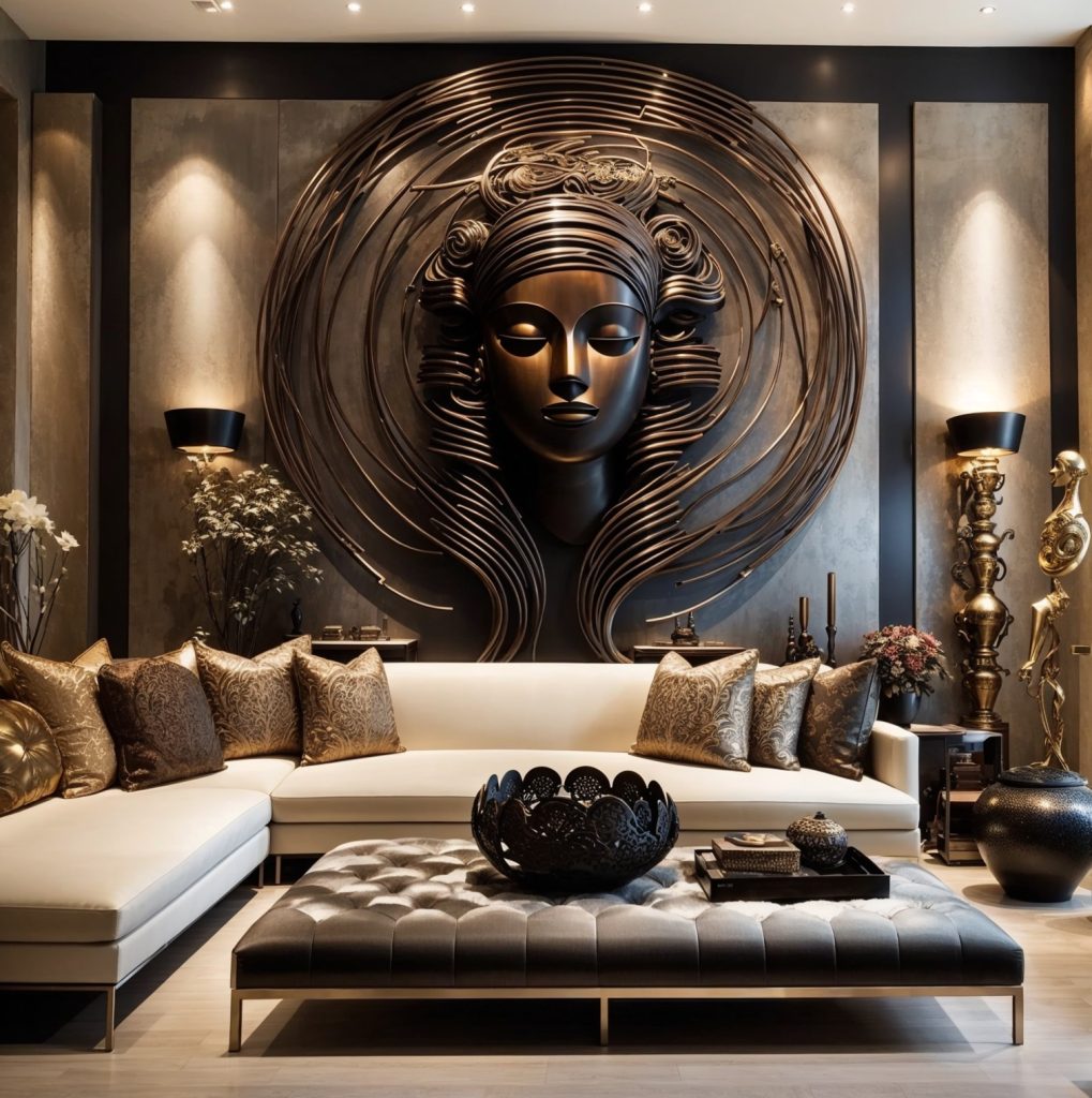 Large Metal Wall Decor Unique Metal Wall Art Decorating Ideas Home