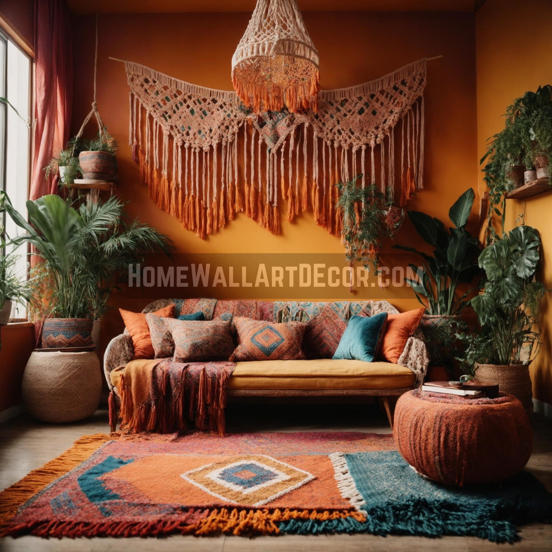 Bohemian Macrame Living Room