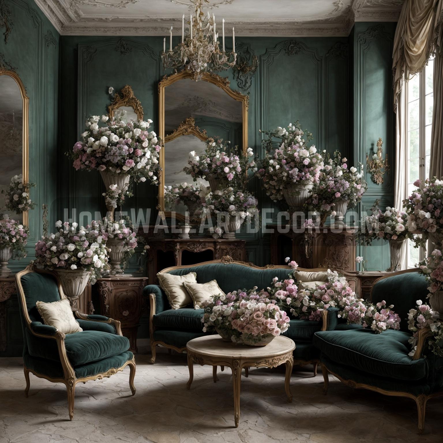 Grandeur and Grace Embracing Regal French Country Wall Art in a Majestic Setting