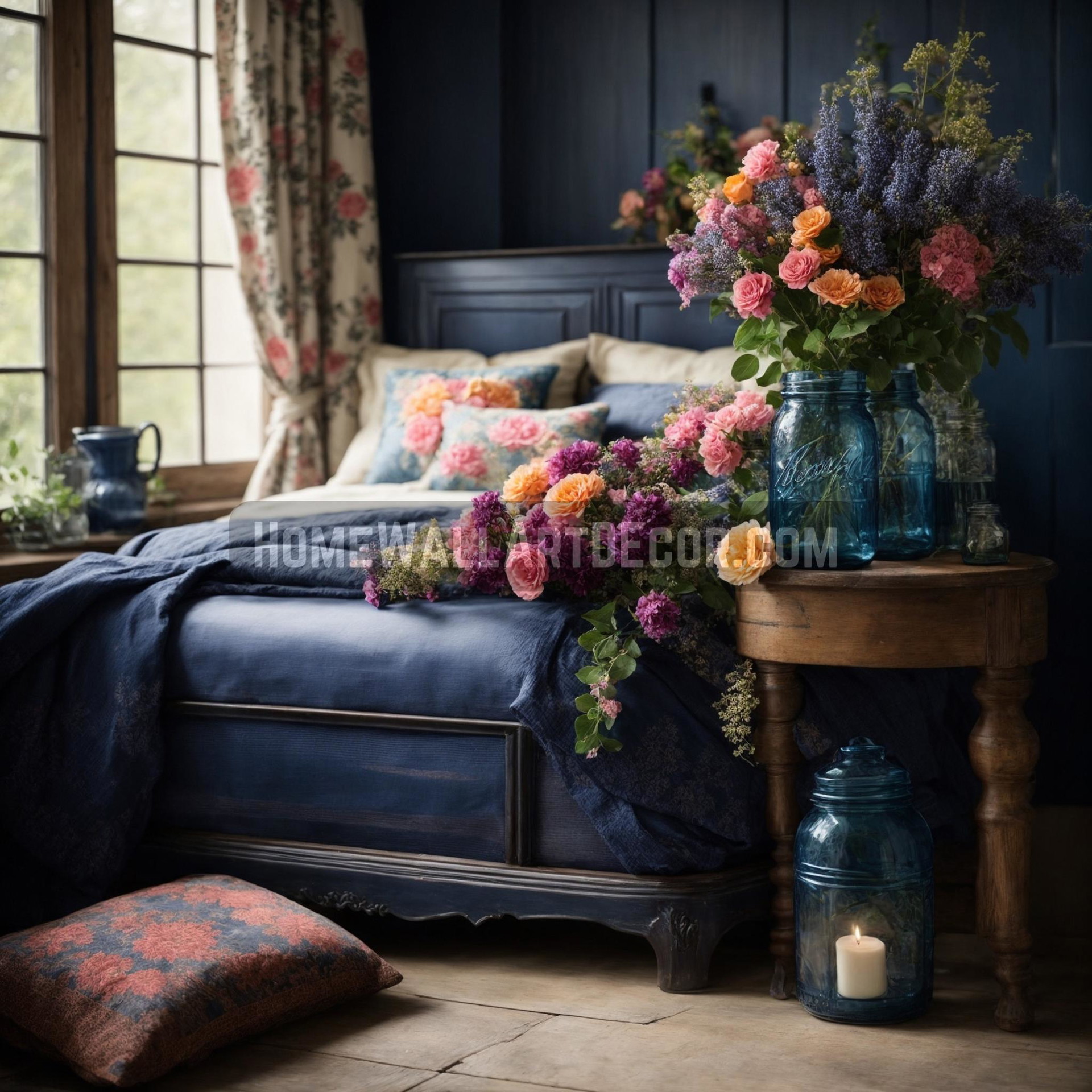 Mason Jar Decorating Ideas for a Bedroom