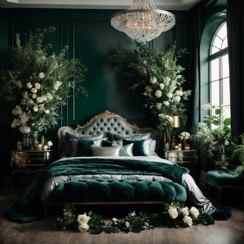 Enchanted Emerald Elegance: A Symphony of Luxe and Nature