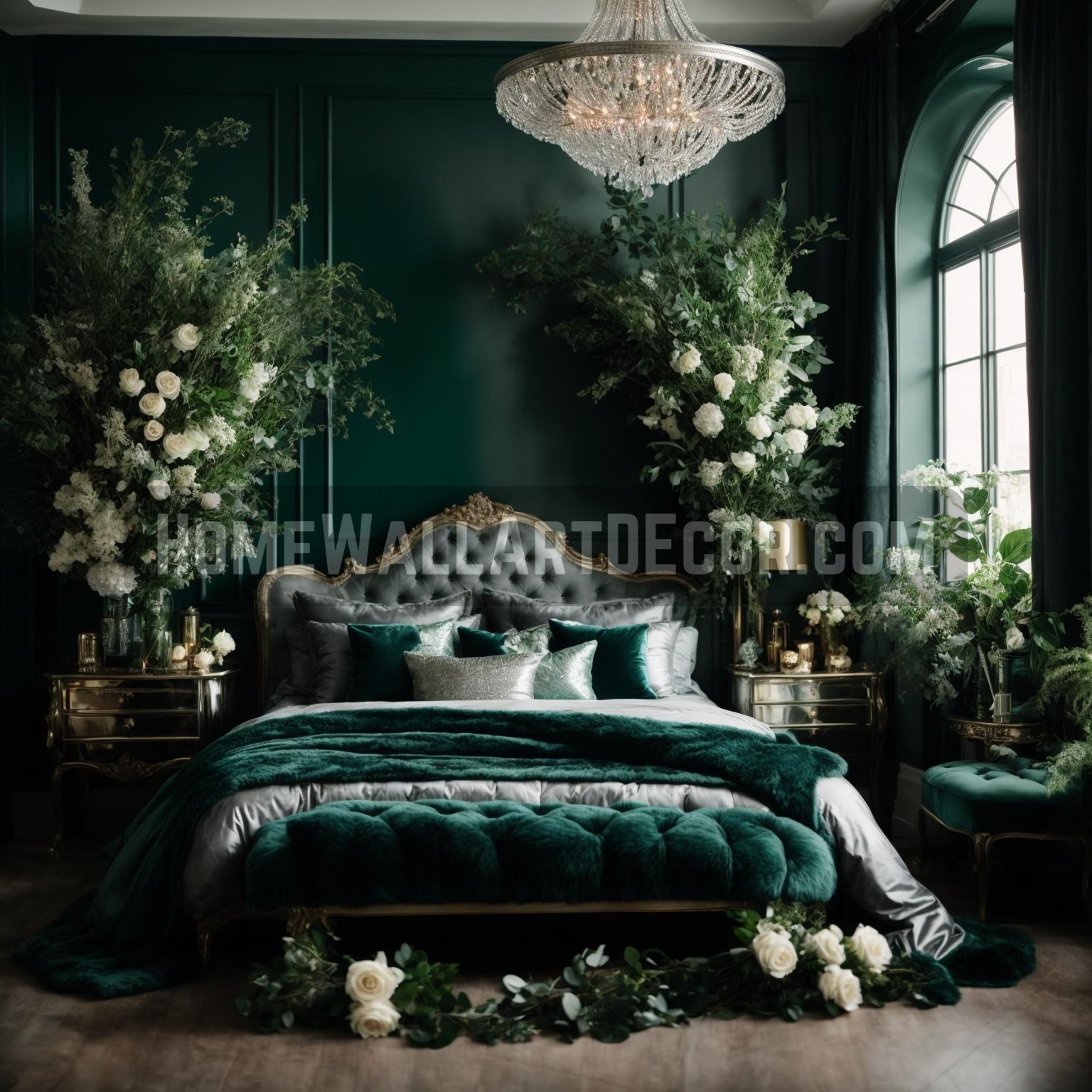 Enchanted Emerald Elegance: A Symphony of Luxe and Nature