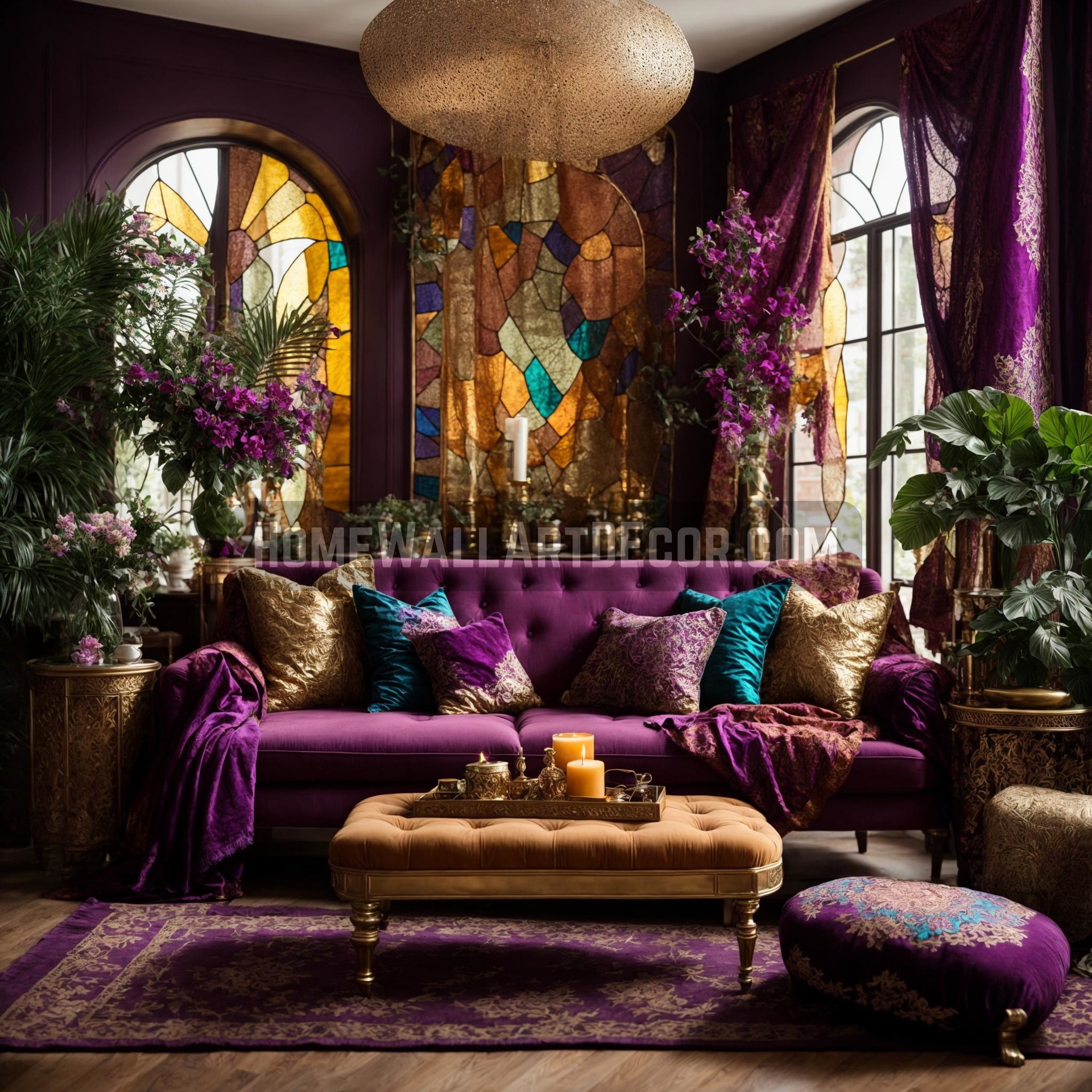 Regal Opulence: A Study in Bohemian Elegance