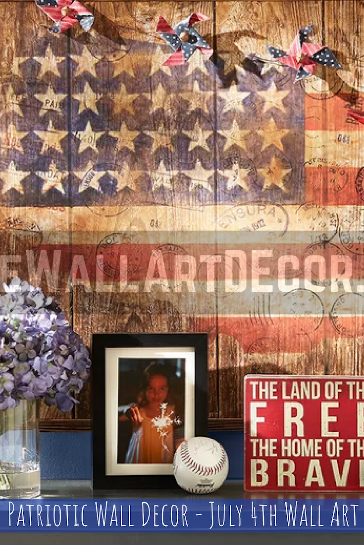 Trendy, Cute and Inspiring Patriotic Wall Decor for July 4th Home