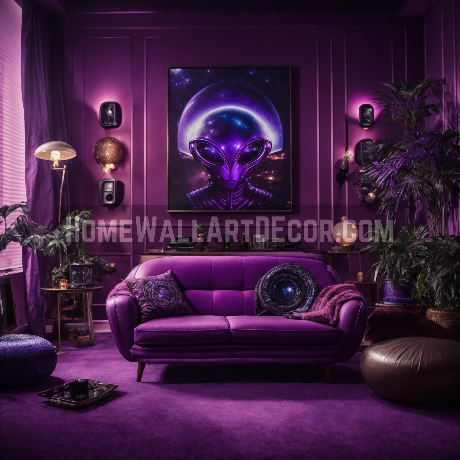 Through the Portal Crafting a Celestial Domain with Alien Wall Decor