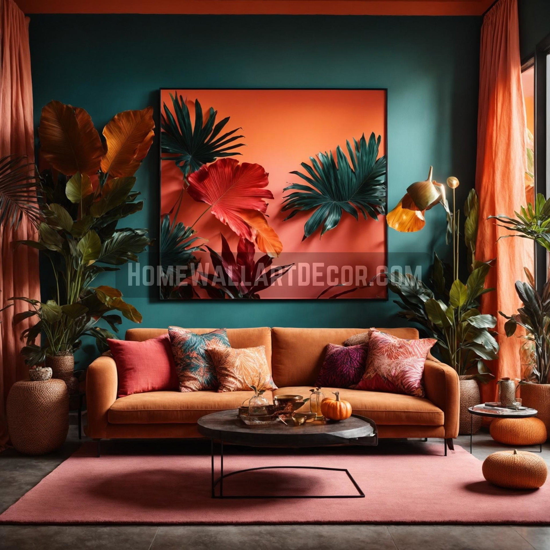 Beyond Autumn: The Year-Round Charm of Burnt Orange Wall Art and Decor