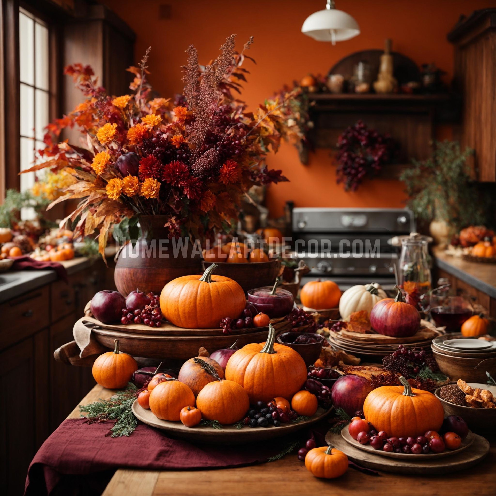 Harvest's Bounty: A Thanksgiving Cornucopia in the Heart of the Home