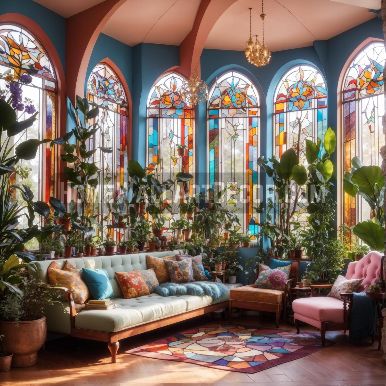 The Conservatory of Light: A Sanctuary of Stained Glass and Verdure
