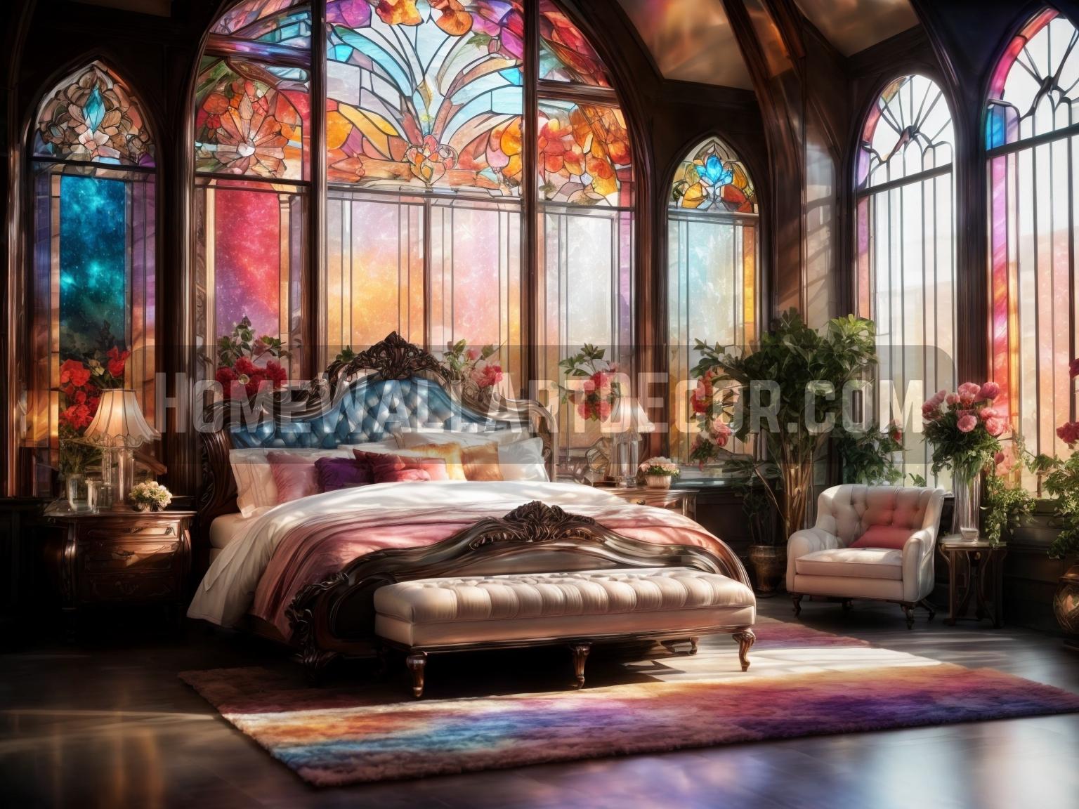 Dreamy Stained Glass Bedroom