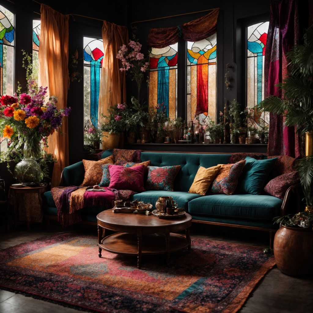 Whimsigoth Reverie: An Enchanting Living Quarters