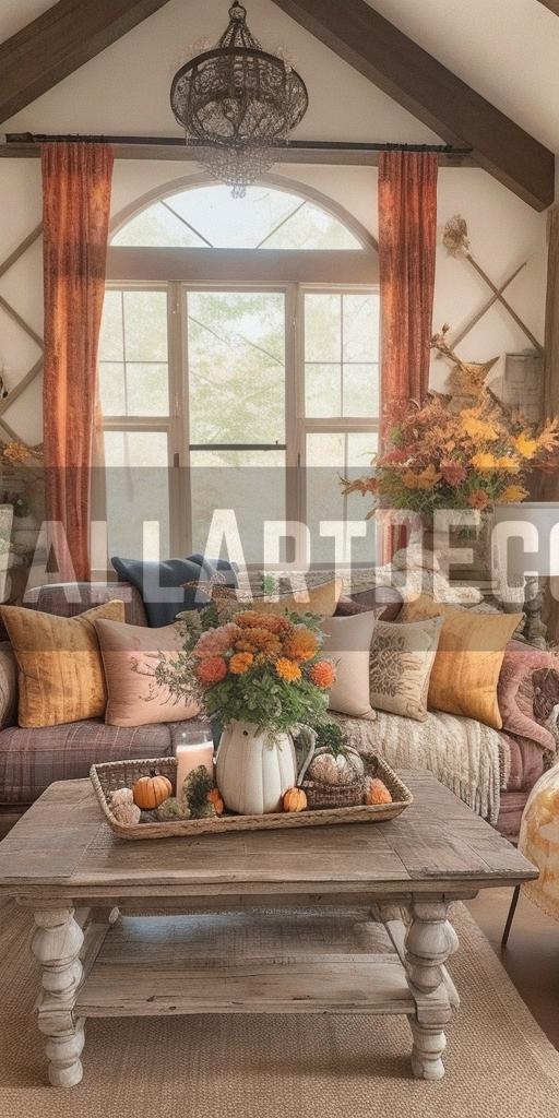 Autumn's Embrace: A Cozy Corner of Timeless Serenity