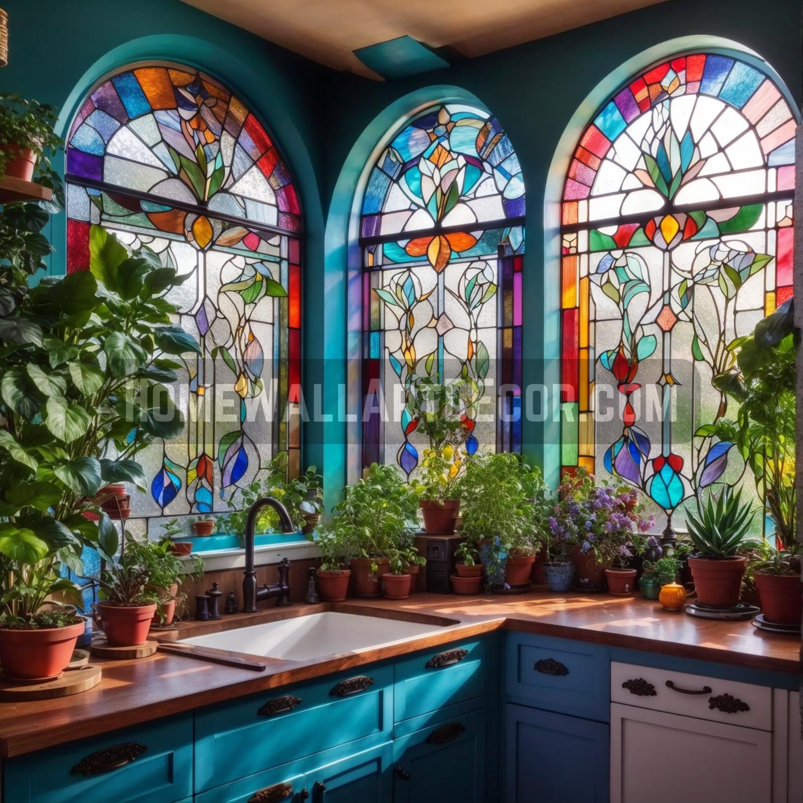 A Symphony of Light The Stained Glass Serenity Kitchen