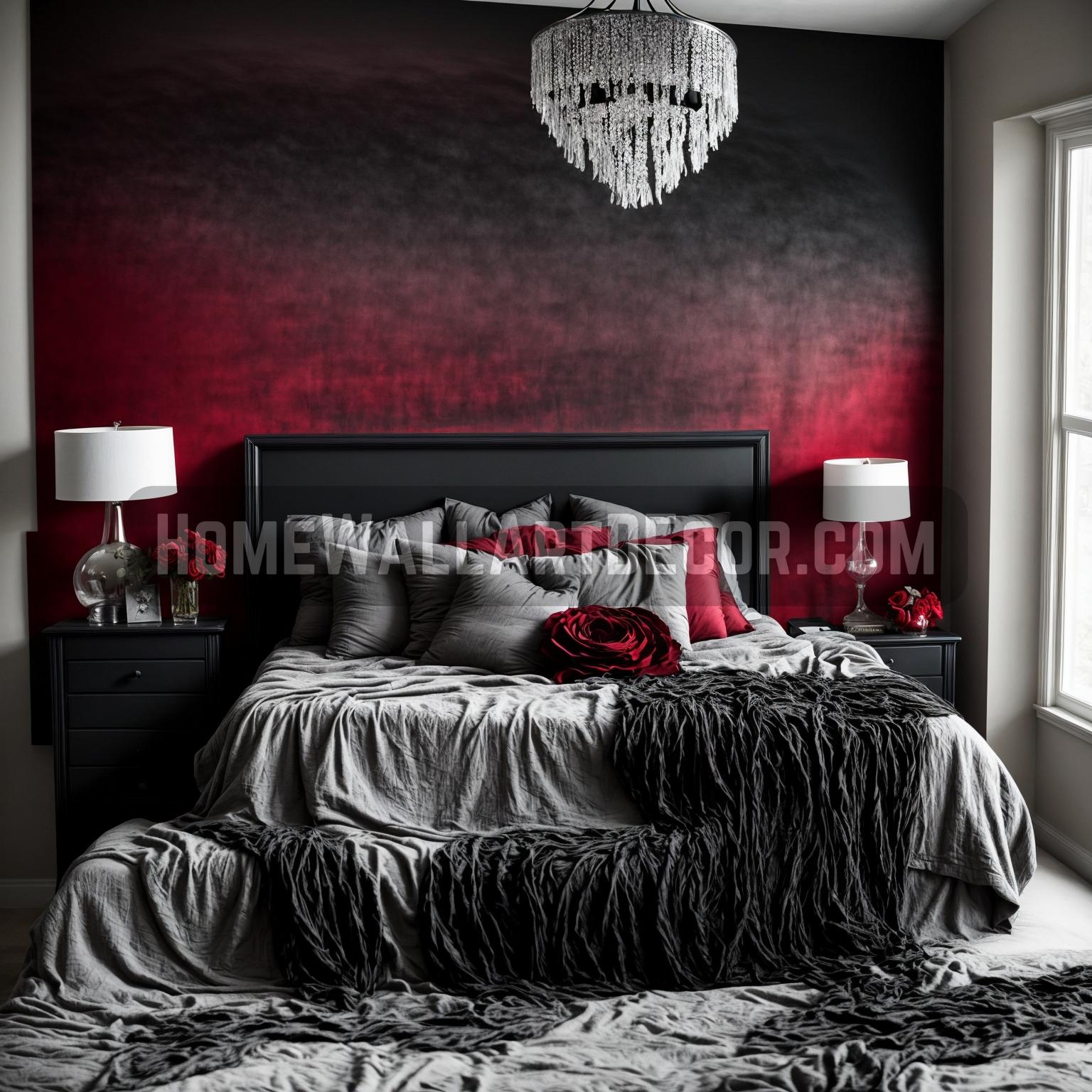 Dark Moody Ombre Wall Decor and Ombre Interior Decorating ideas