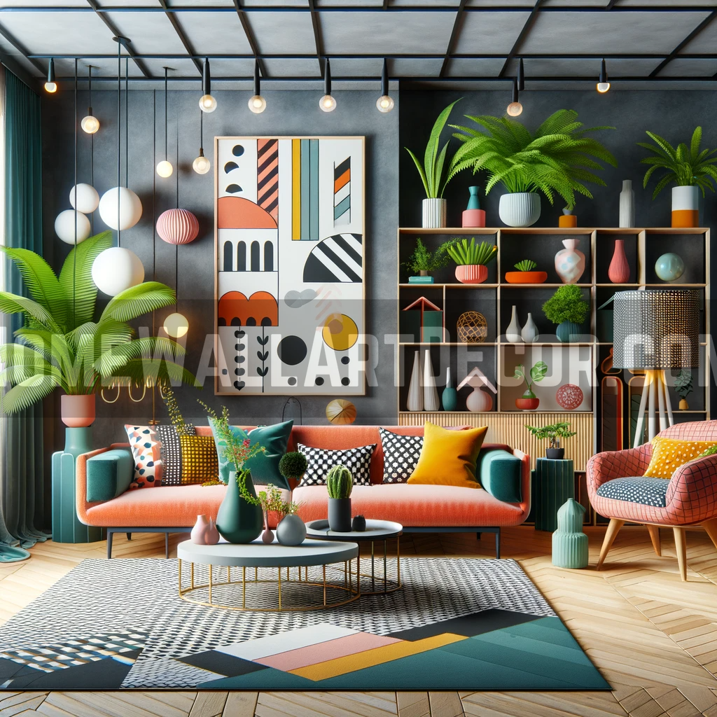 6 Energetic Memphis Style Interior Decorating Ideas: A Revival of ...