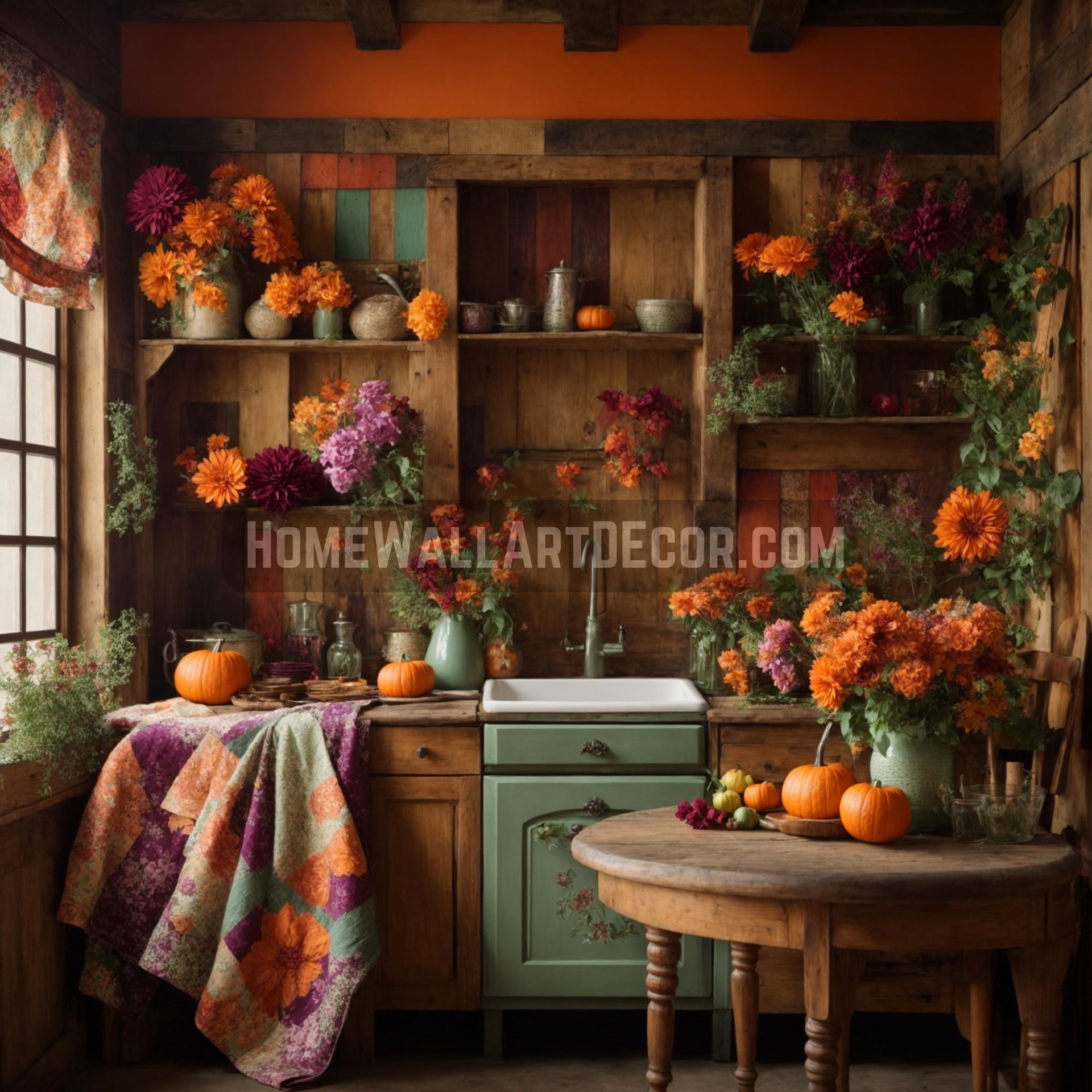 Distressed Wood Fall Kitchen