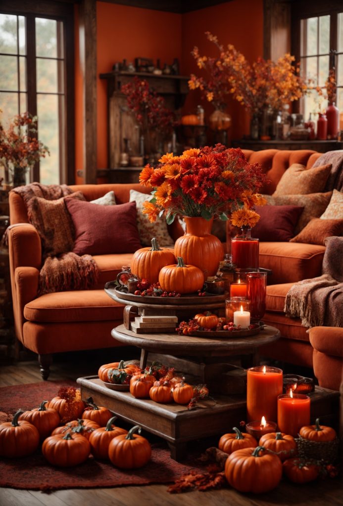 Fall Farmhouse Living Room
