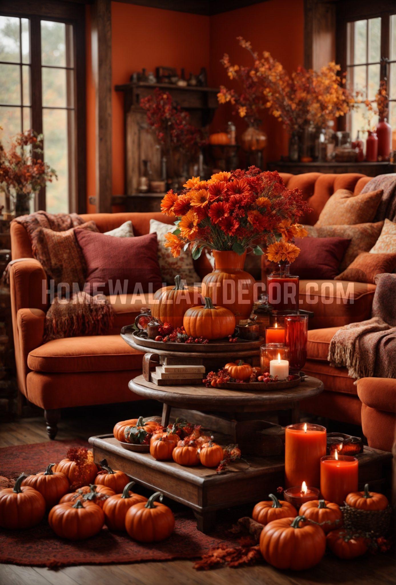 Fall Farmhouse Living Room
