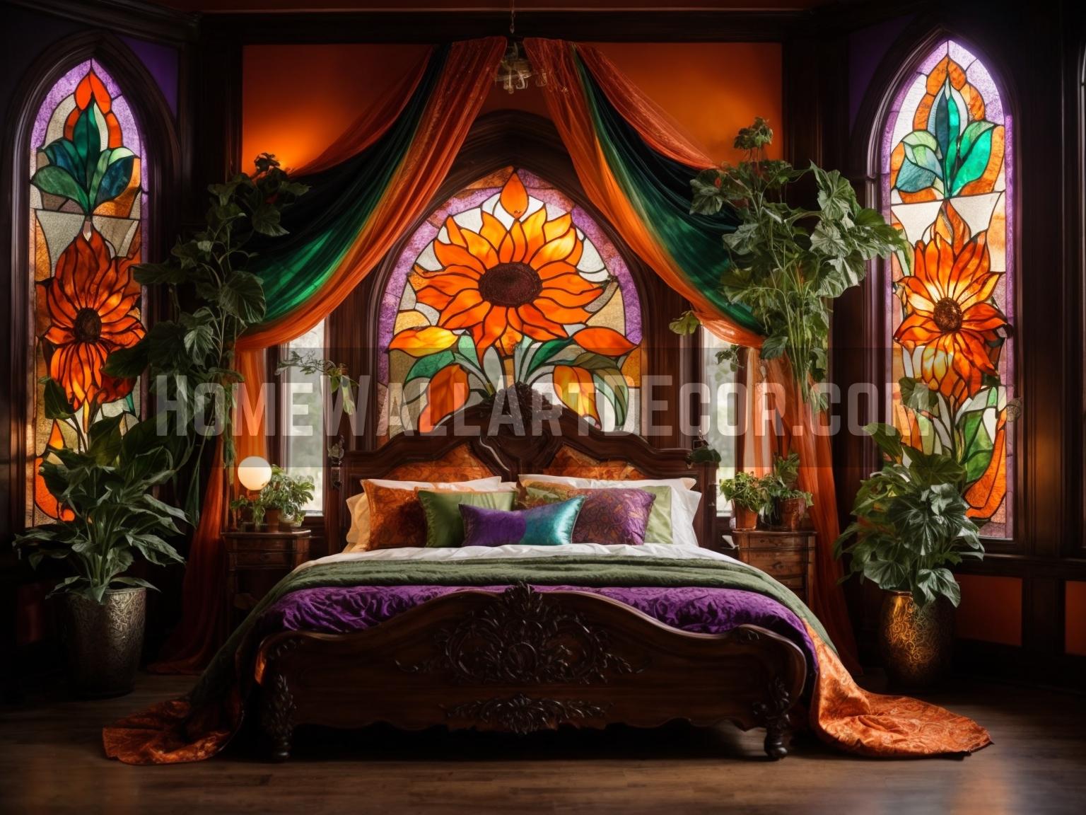 Dreamy Orange Bedroom Interior Decorating Ideas