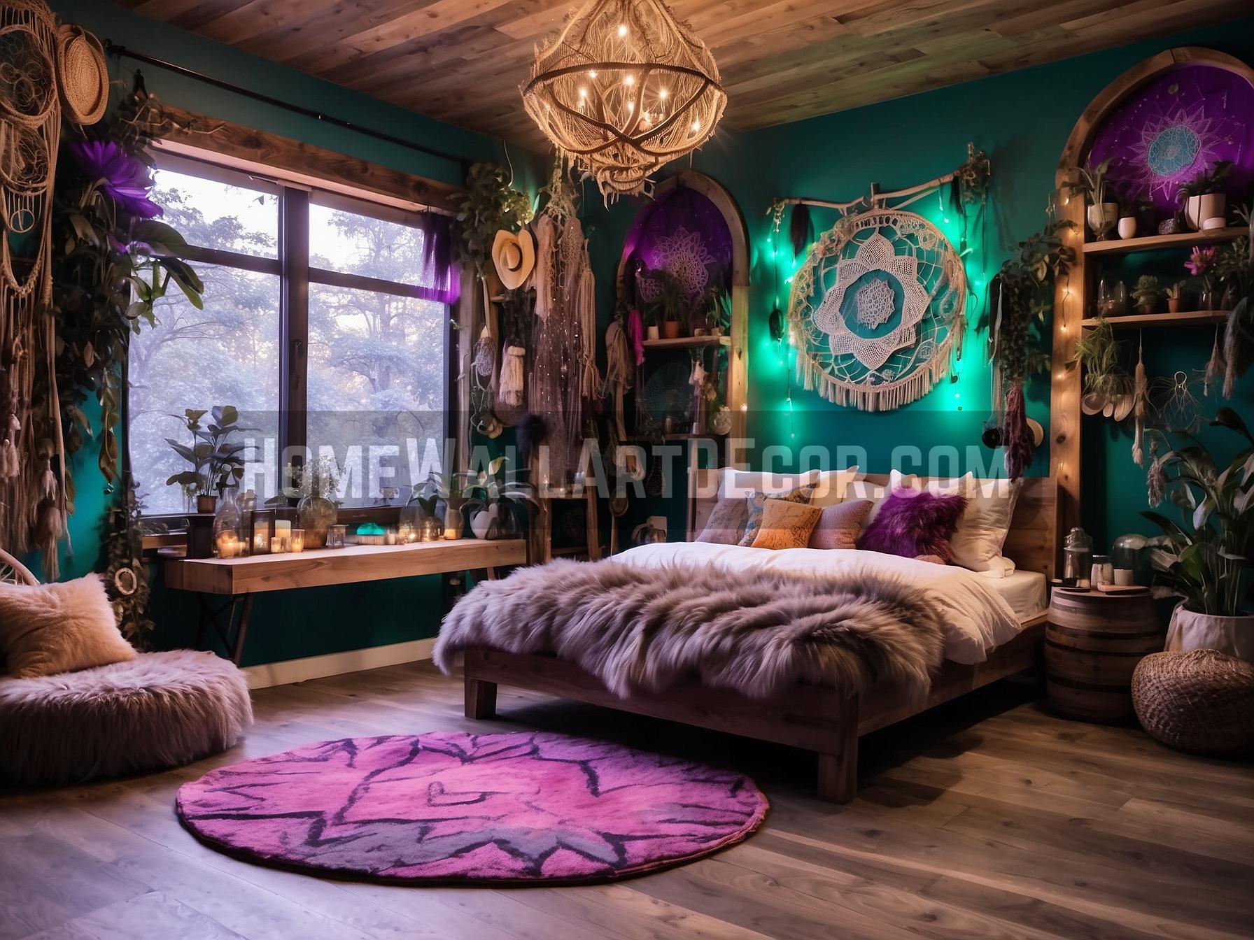 Elegant Colorful Bohemian Interior Design Idea