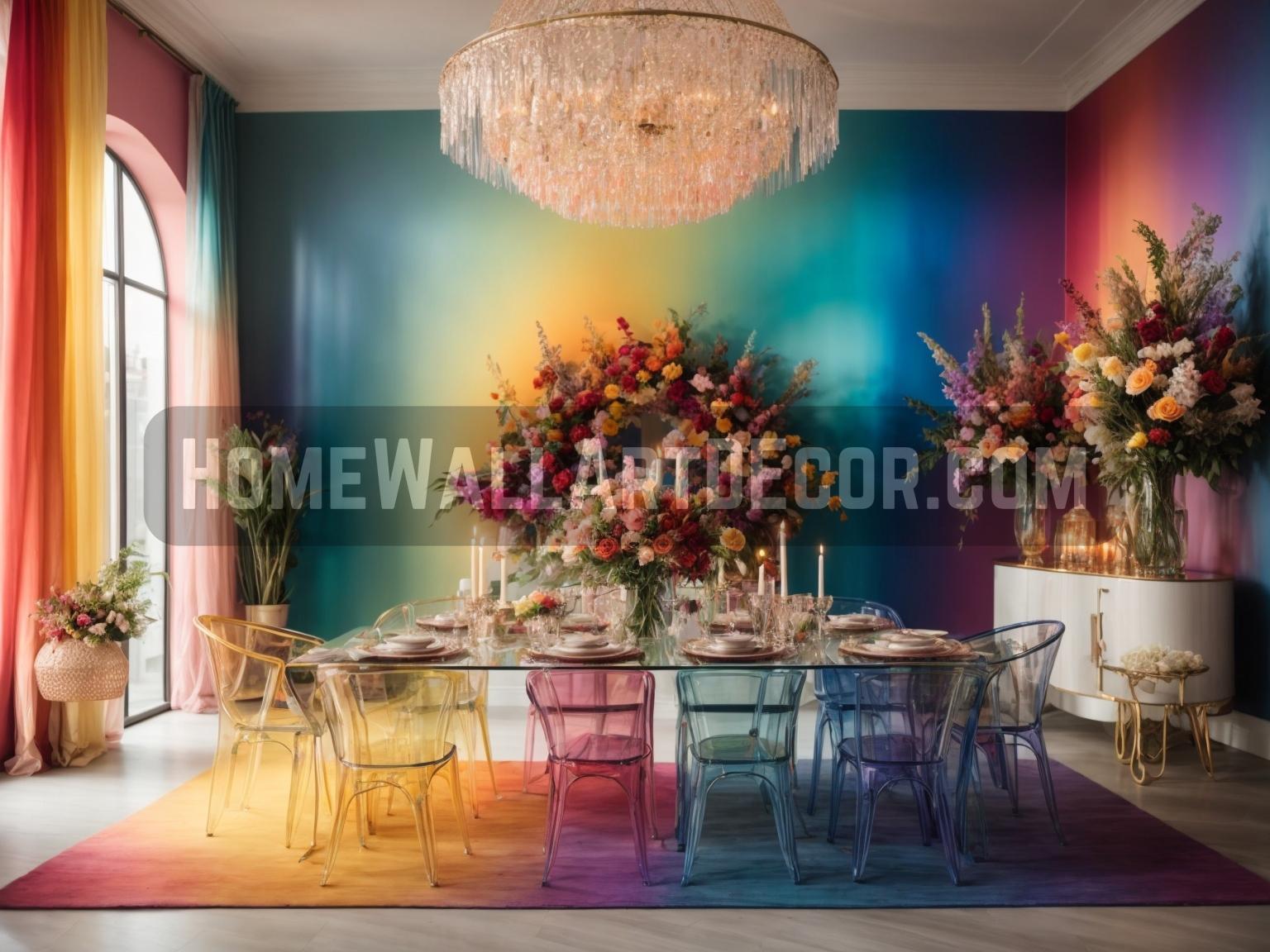 Colorful Rainbow Kitchen Interior Design Ideas