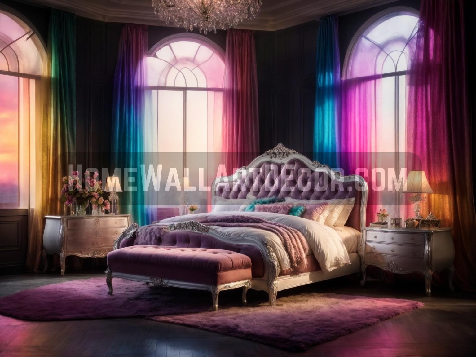 Dream Colorful Rainbow Bedroom Interior Design Idea