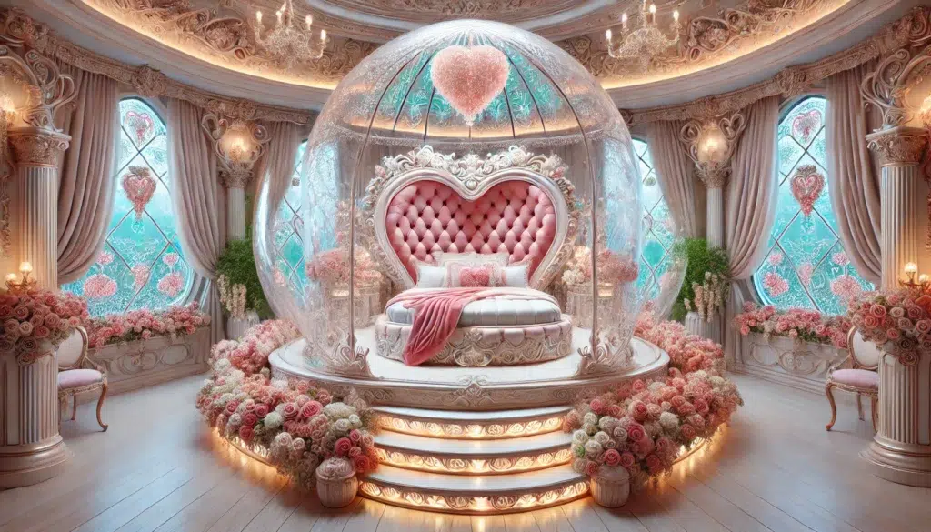 Romantic Heart Dome Bedroom