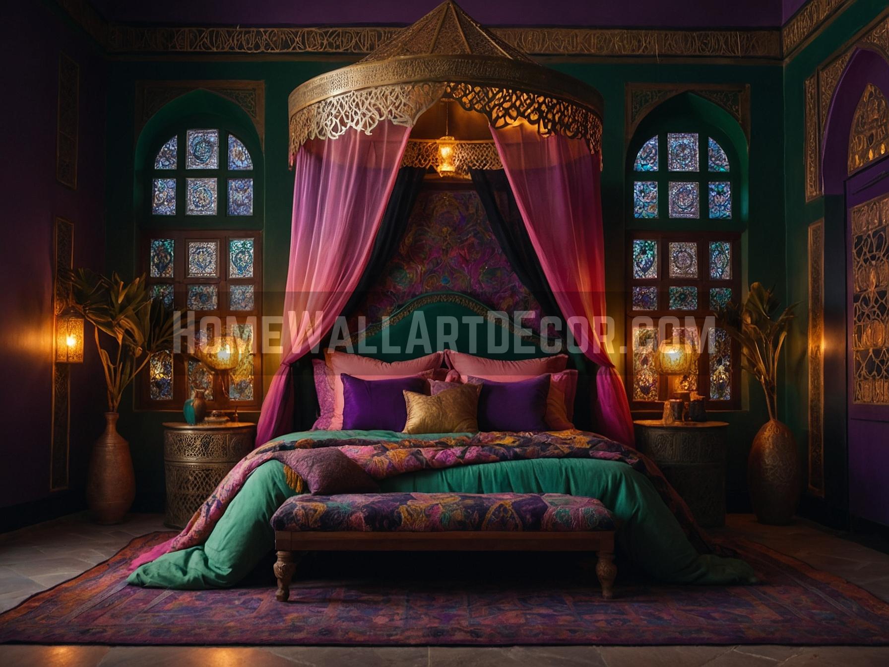 Mystical Moroccan Bedroom Design
