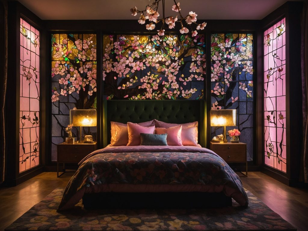Cherry Blossom Floral Interior Design Ideas - Home Wall Art Decor