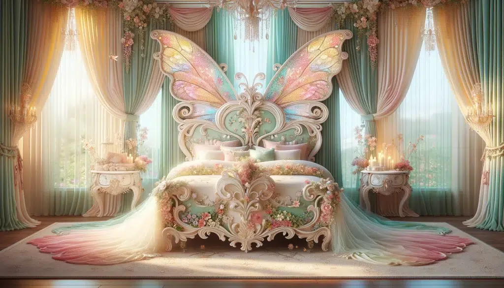 Enchanting Vintage Feminine Butterfly Bedroom: A Dreamy Sanctuary of Elegance