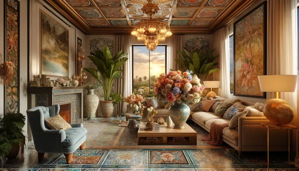 Opulent Mediterranean Living Room Interior Design Ideas