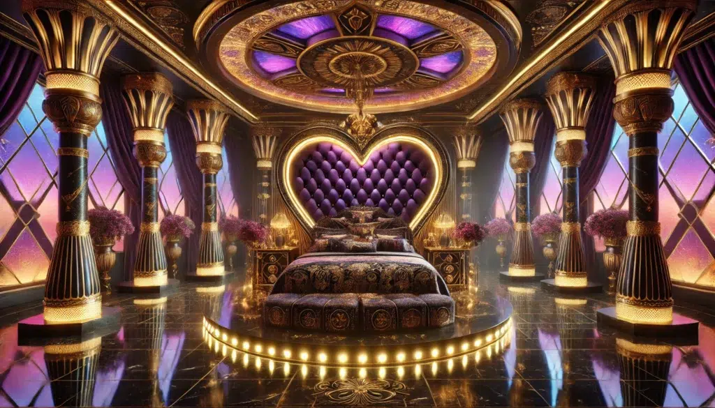 Romantic Heart Valentines Day Bedroom for Year round Romance