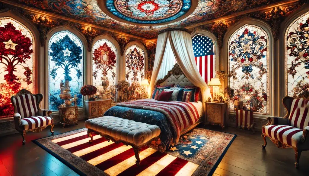 Dream Patriotic Bedroom Interior Design Ideas 
